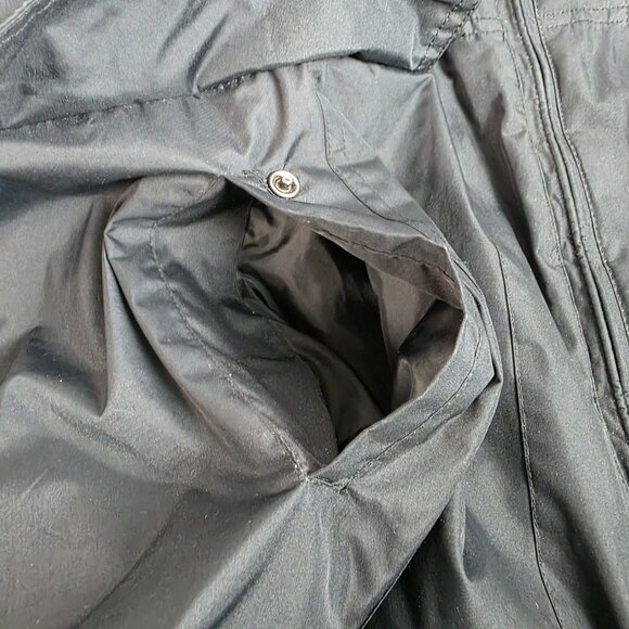 St. Johns Bay Hooded Jacket Men's XL Black Gray Reversible Full Zip Pockets - Picture 10 of 10